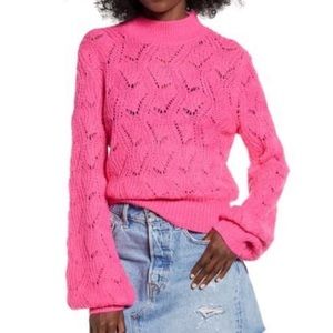 Large ASTR woven pink $70 sweater